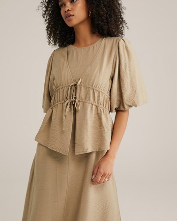 Chemisier WE Fashion en beige