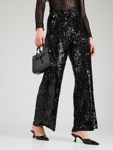 TOPSHOP Wide leg Byxa i svart: framsida