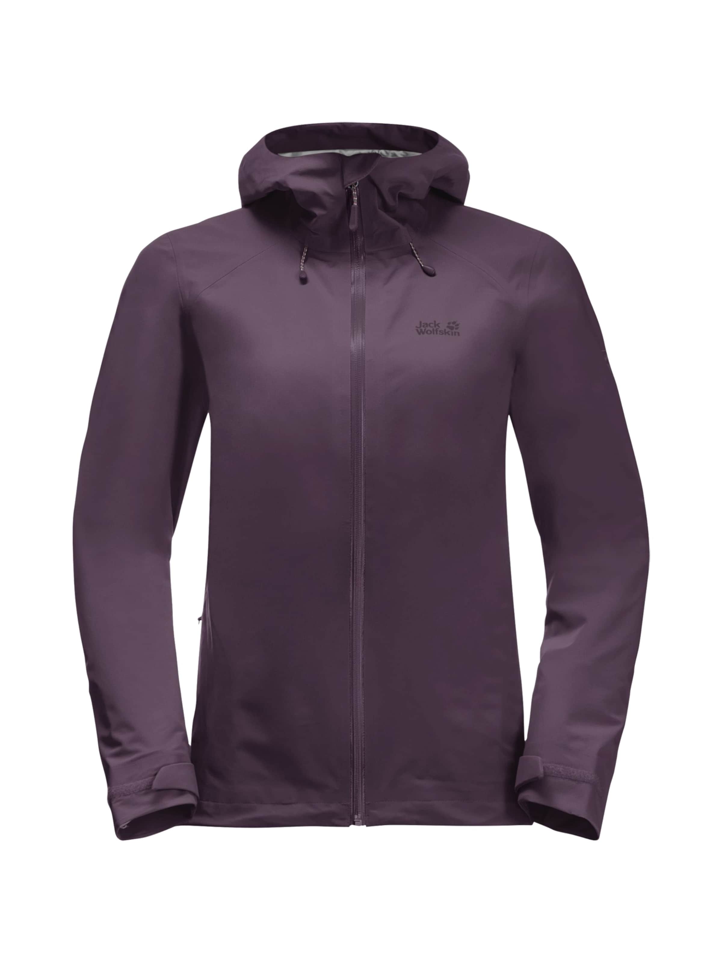 JACK WOLFSKIN Outdoor Jacket 'Highest Peak' in Purple: front