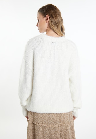 DreiMaster Vintage Pullover ' Altiplano' in Weiß