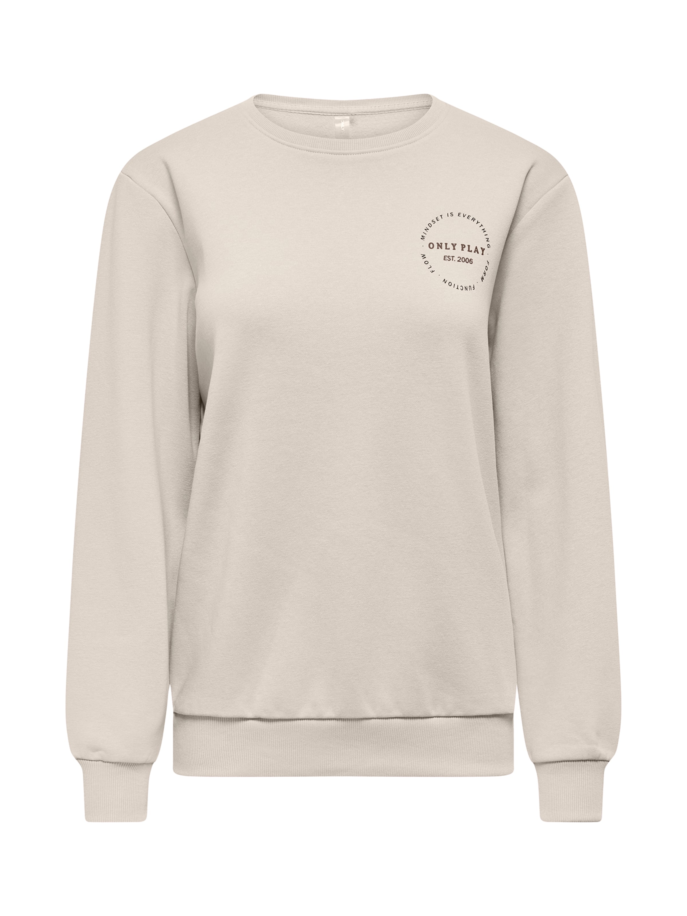 Sweat de sport 'ONPCAVA' ONLY PLAY en beige : devant