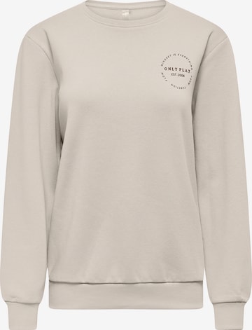 ONLY PLAY Urheilullinen collegepaita 'ONPCAVA' värissä beige: etupuoli