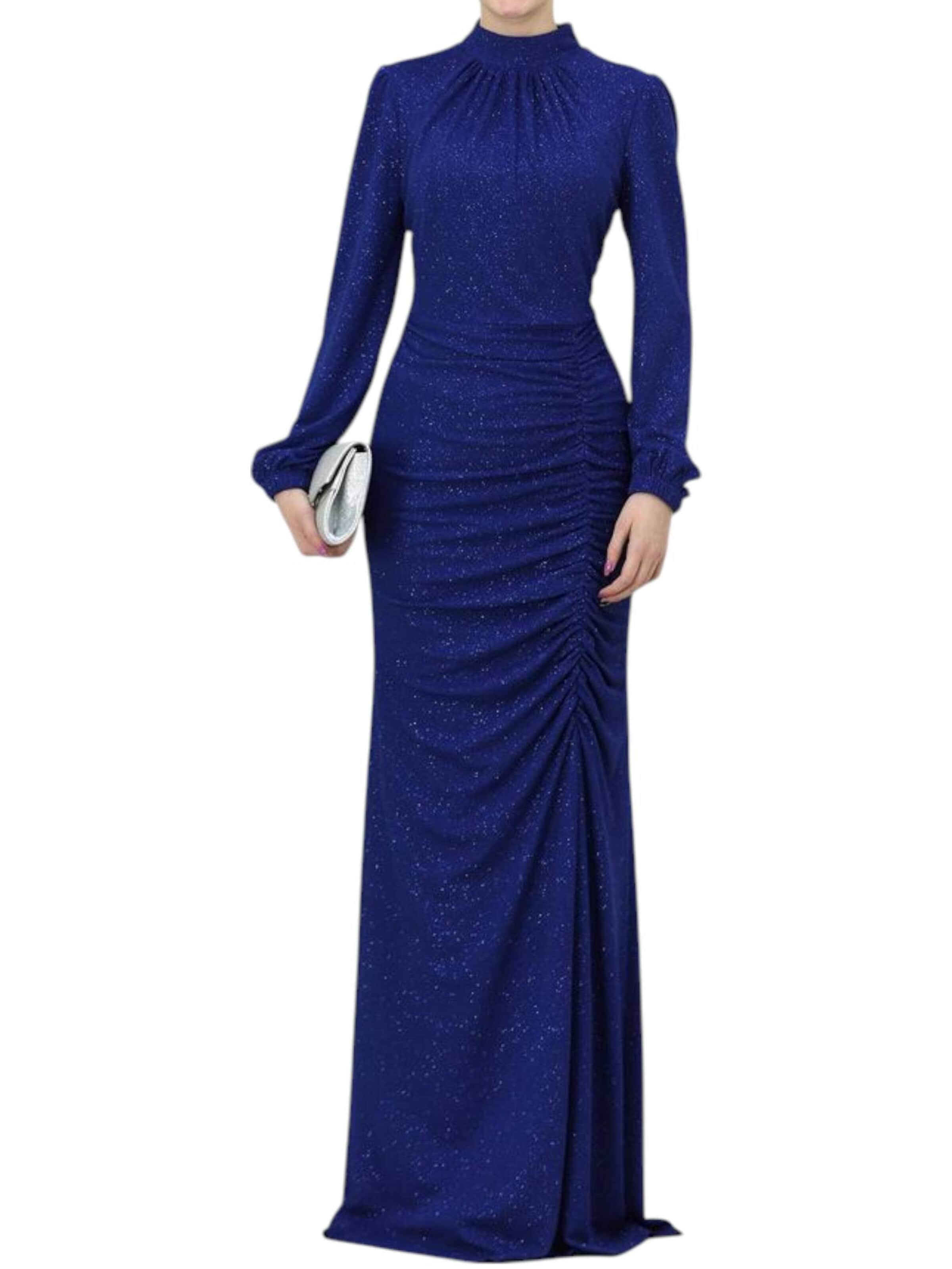 Robe de soirée 'RÜYA' fashionshowcase en bleu