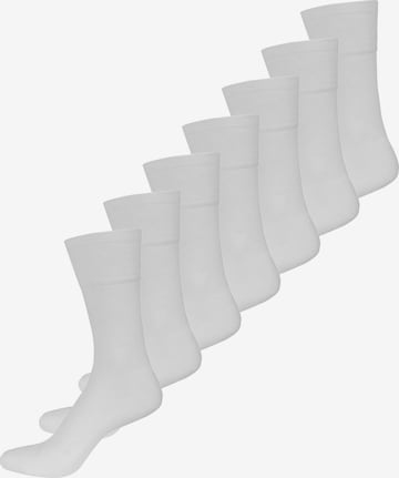 Chaussettes 'Aktiv' Nur Der en blanc : devant