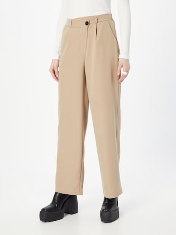 Hailys Loose fit Pleat-Front Pants 'Grace' in Beige: front