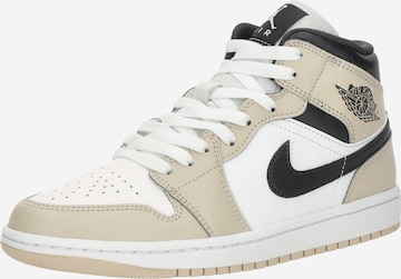 Baskets hautes 'AIR JORDAN 1' Jordan en blanc : devant
