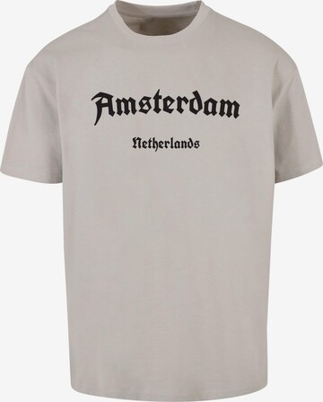 Merchcode T-Shirt 'Amsterdam' in Grau: predná strana