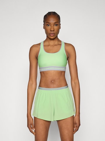 UNDER ARMOUR Бюстье Спортивный бюстгальтер в Зеленый: спереди