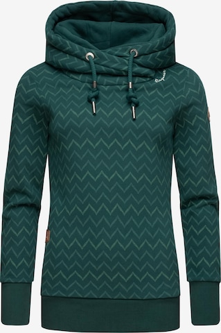 Ragwear Sweatshirt 'Chevron' in Green: front