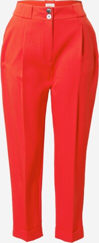 regular Pantaloni con pieghe di River Island in rosso: frontale