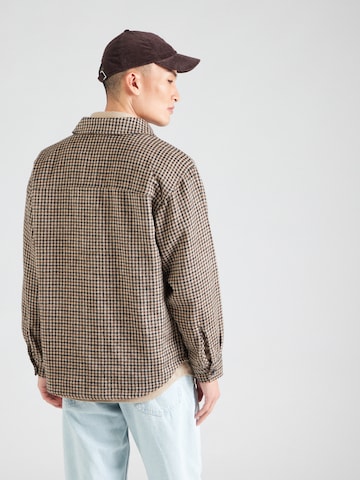 JACK & JONES Comfort Fit Skjorta 'JJEBRADLEY OLLIE' i brun