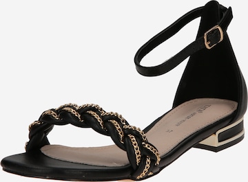Sandale cu baretă de la TATA Italia pe negru: față