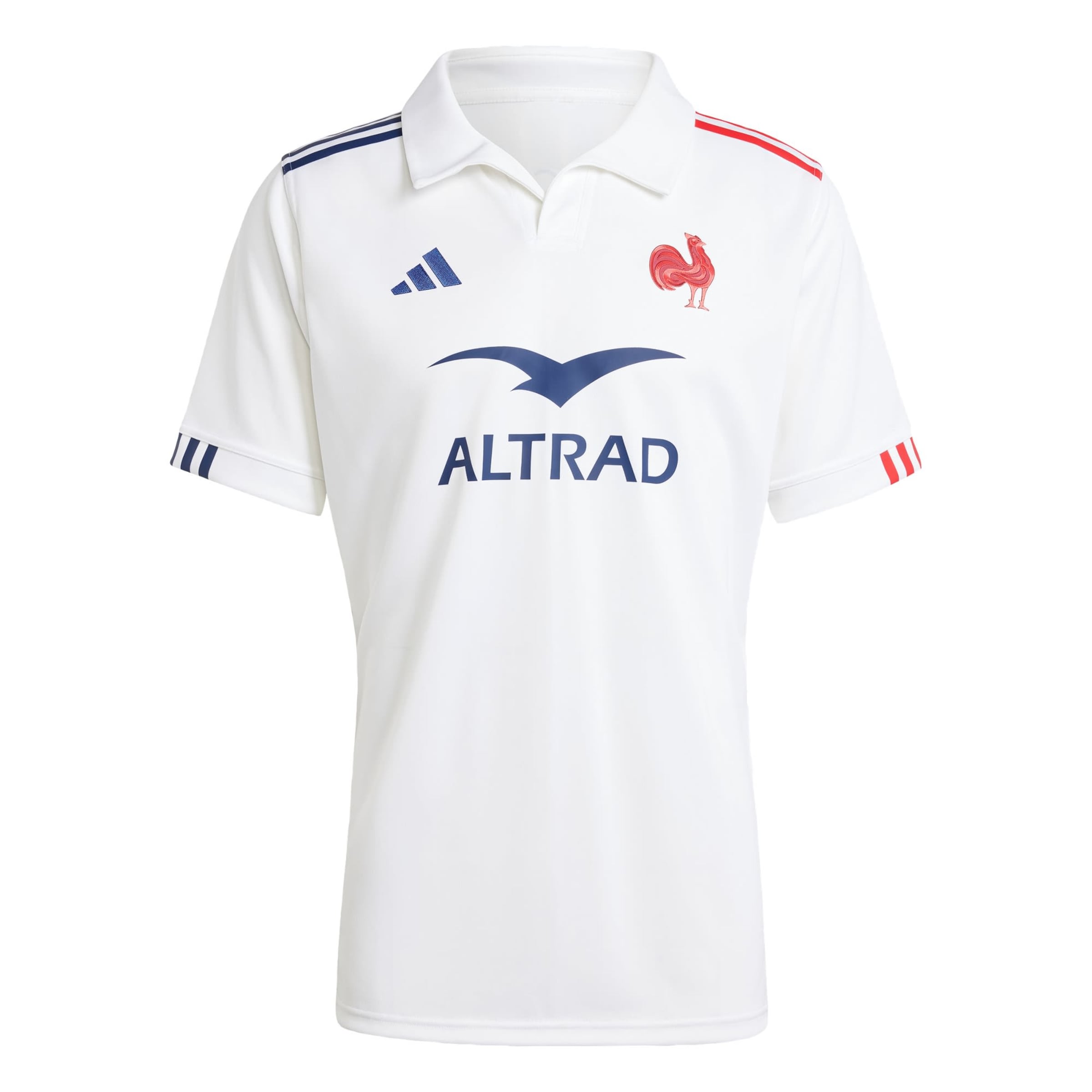 ADIDAS PERFORMANCE - Camiseta funcional 'France Rugby Away' en blanco: frente