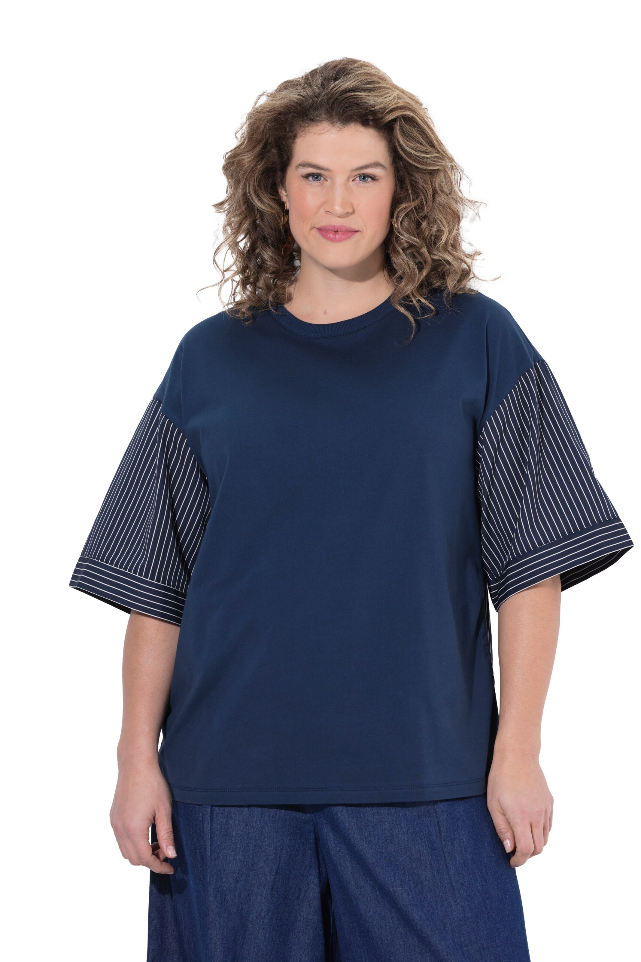Ulla Popken Shirt in Blauw: voorkant