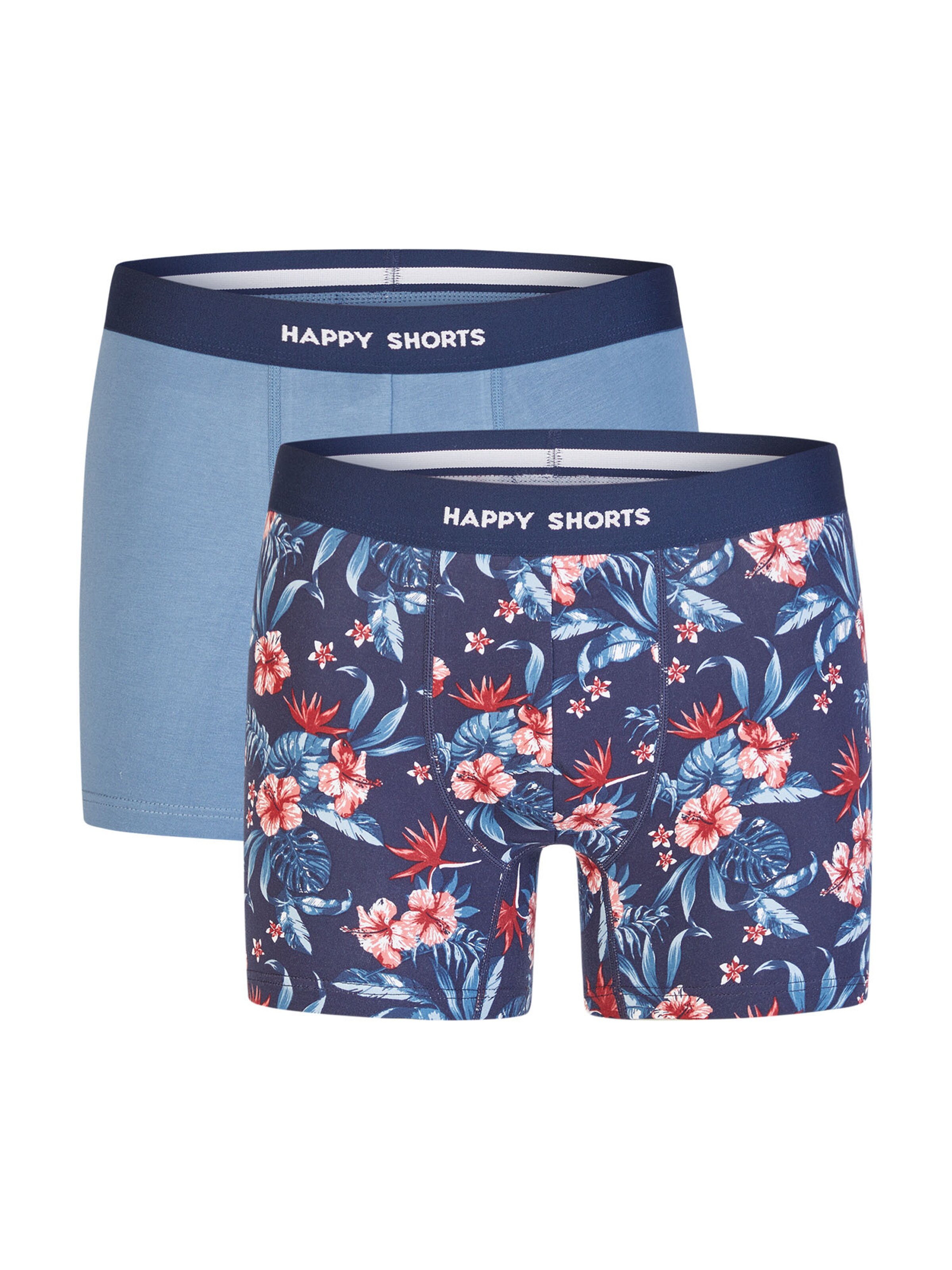 Happy Shorts Boxershorts in Blauw: voorkant