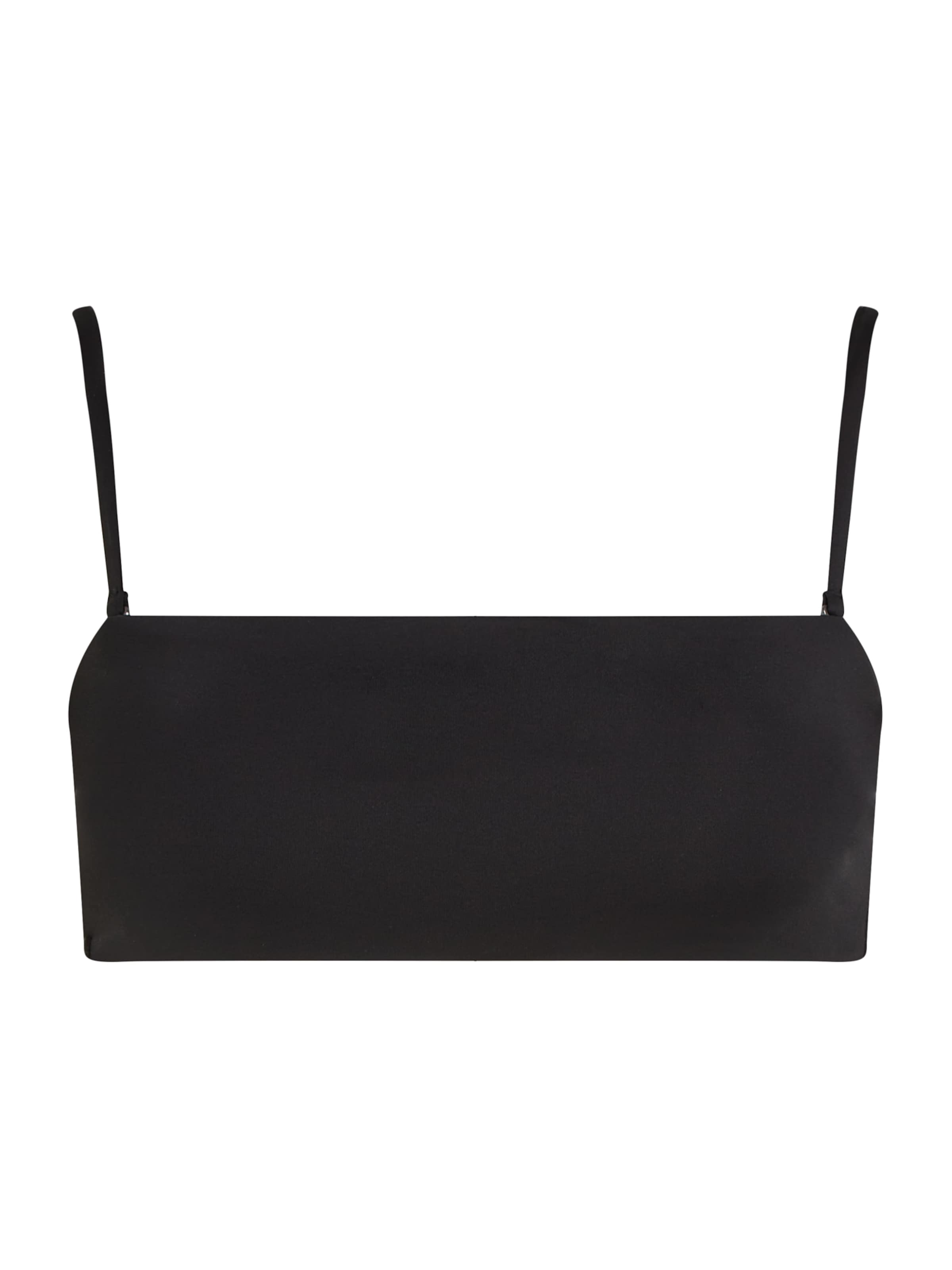 Calvin Klein Swimwear Bustier Bikinitop in Schwarz: Vorderseite