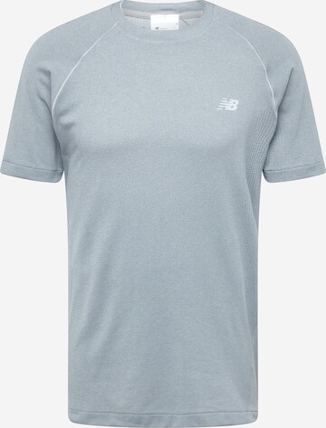 new balance - Camisa funcionais em cinzento: frente