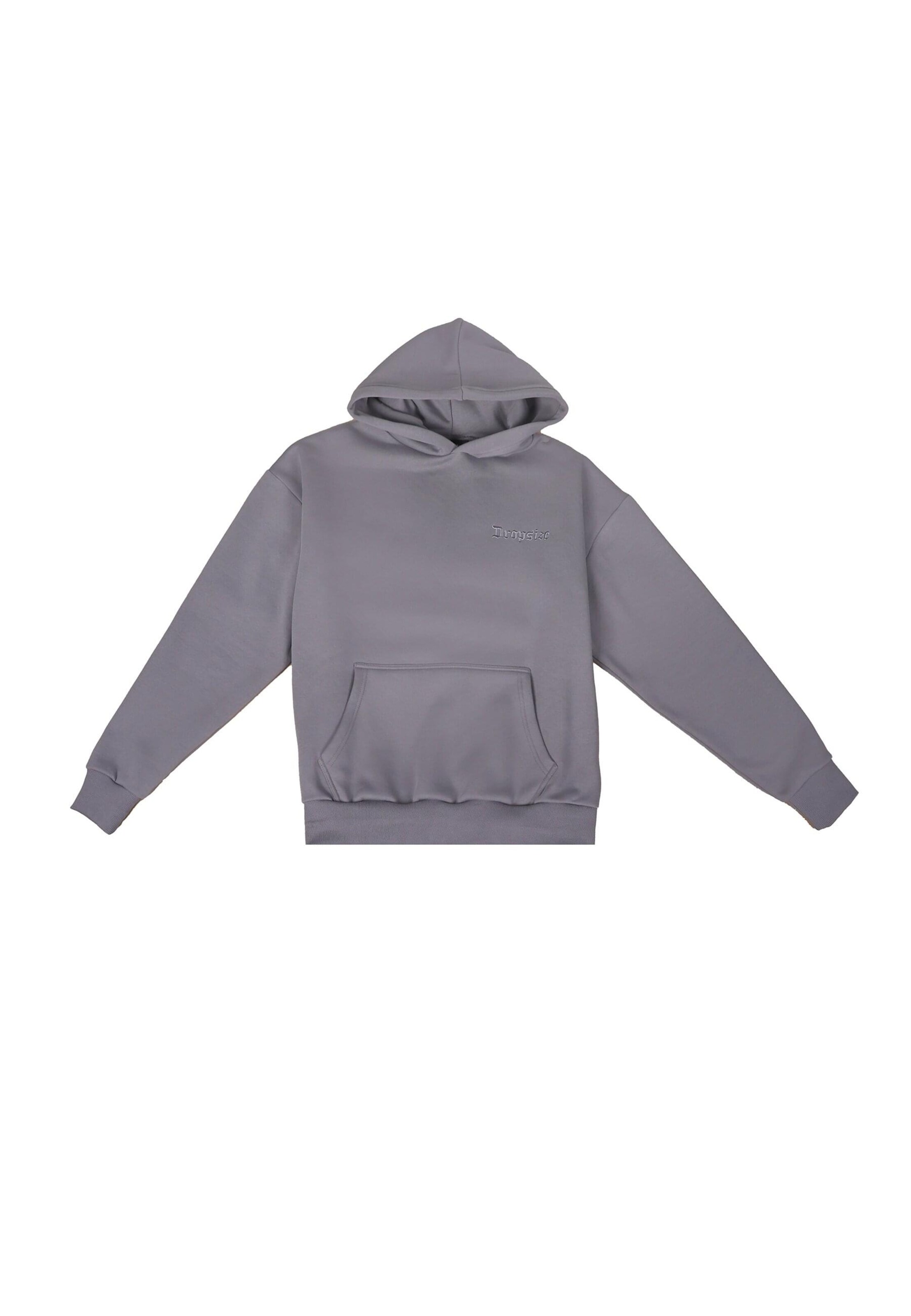 Dropsize Sweatshirt 'EMBO' in Grijs: voorkant