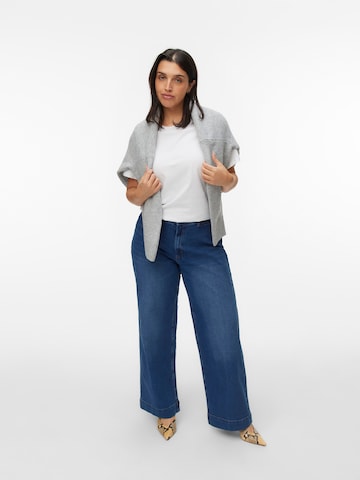 Wide leg Jeans de la Vero Moda Curve pe albastru
