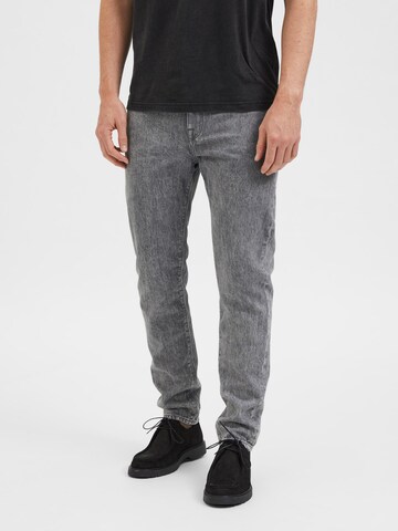 Slimfit Jeans 'Toby' di SELECTED HOMME in grigio: frontale