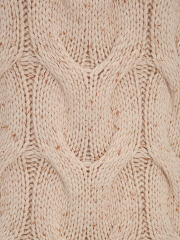 OBJECT Tall Knitted dress 'AMINA' in Beige
