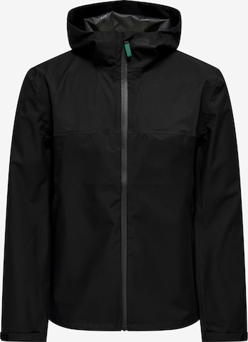 Only & Sons Tussenjas 'ONSLUKE' in Zwart: voorkant