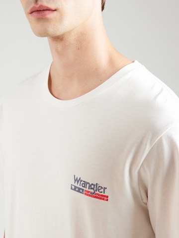 WRANGLER Футболка 'SMALL_AMERICANA' в Белый