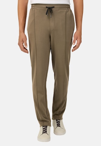 Boggi Milano Slimfit Hose in Braun: Vorderseite