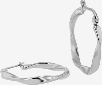 Akzent Earrings '"Aelia" aus langlebigem Edelstahl, wasserfest, Ø 20 mm' in Silver: front