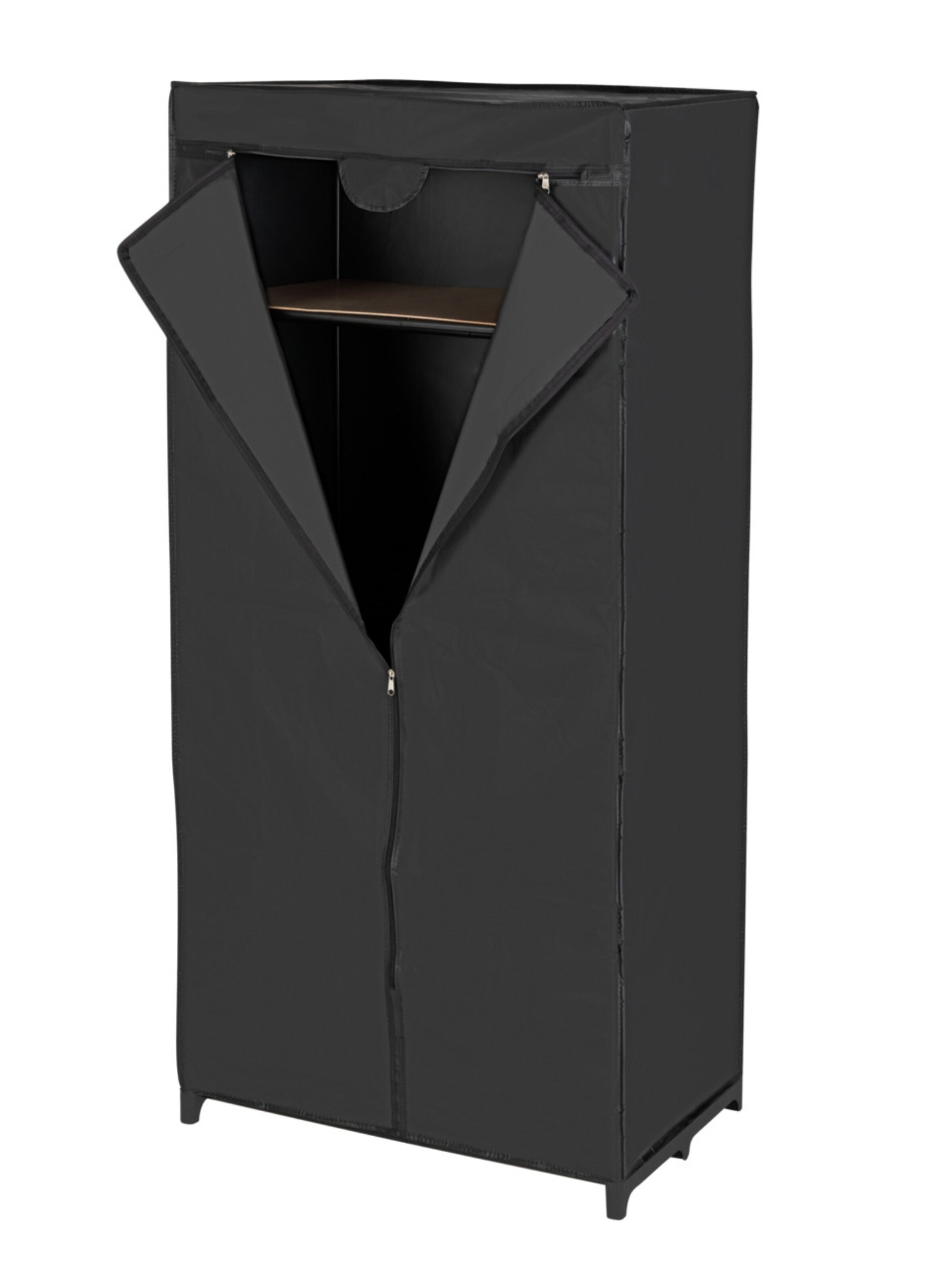 Wenko Laundry Basket in Black: front