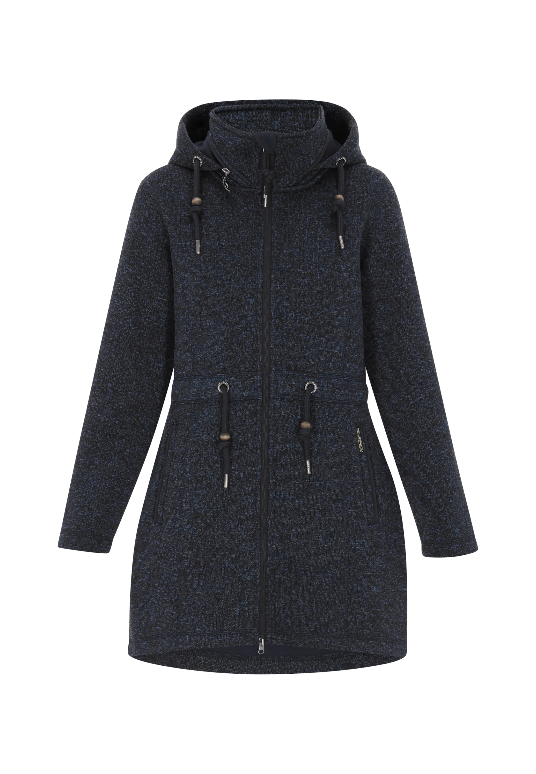 Schmuddelwedda Fleece jas in Blauw: voorkant