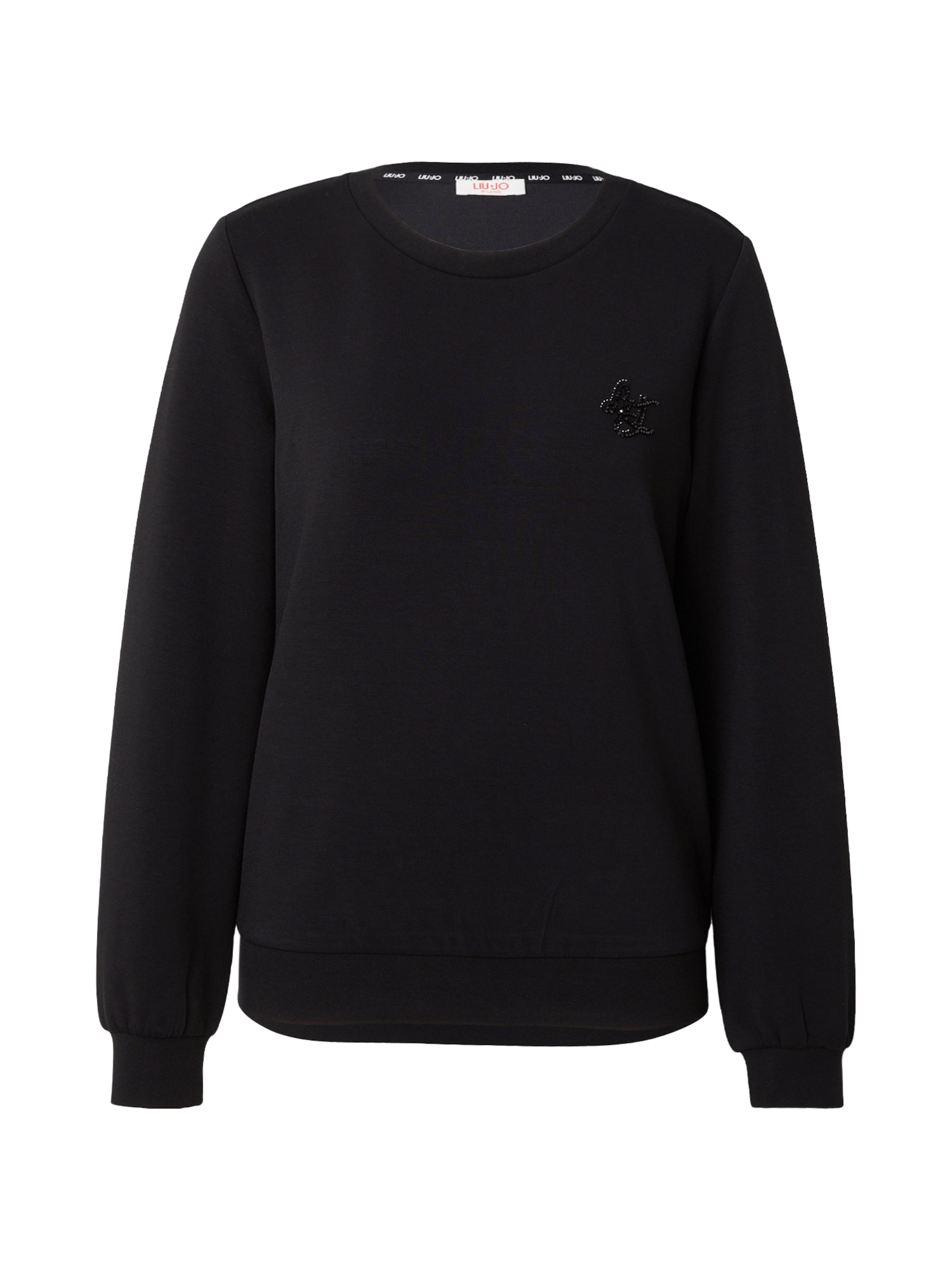 Liu Jo Sweatshirt 'CHIUSA' in Zwart: voorkant