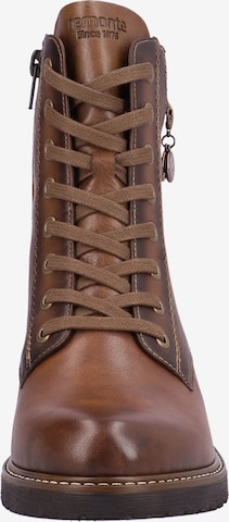 REMONTE Lace-up bootie in Brown