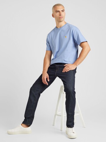 Tricou 'Chase' de la Carhartt WIP pe albastru