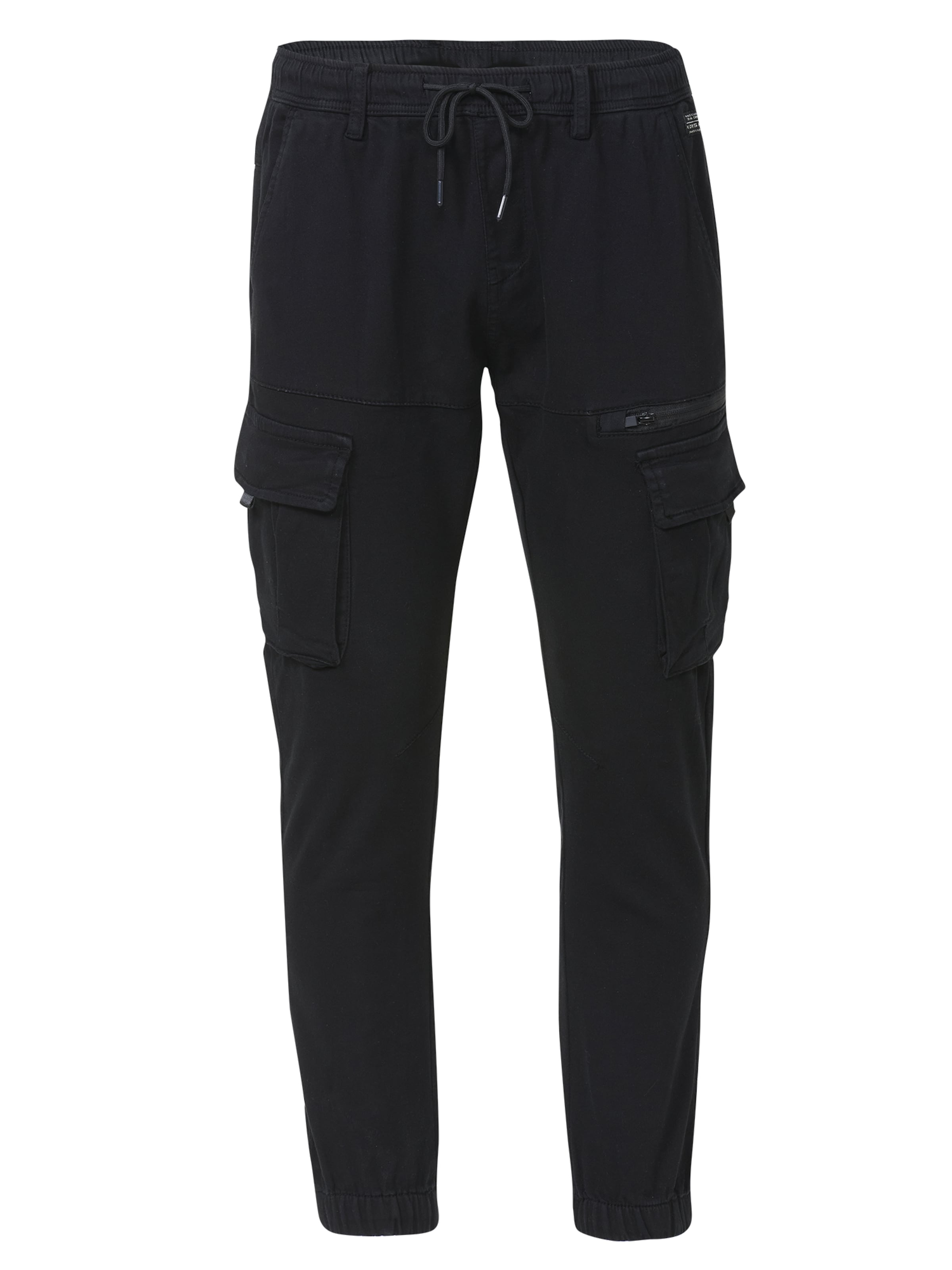 KOROSHI regular Παντελόνι σε μαύρο: μπροστά