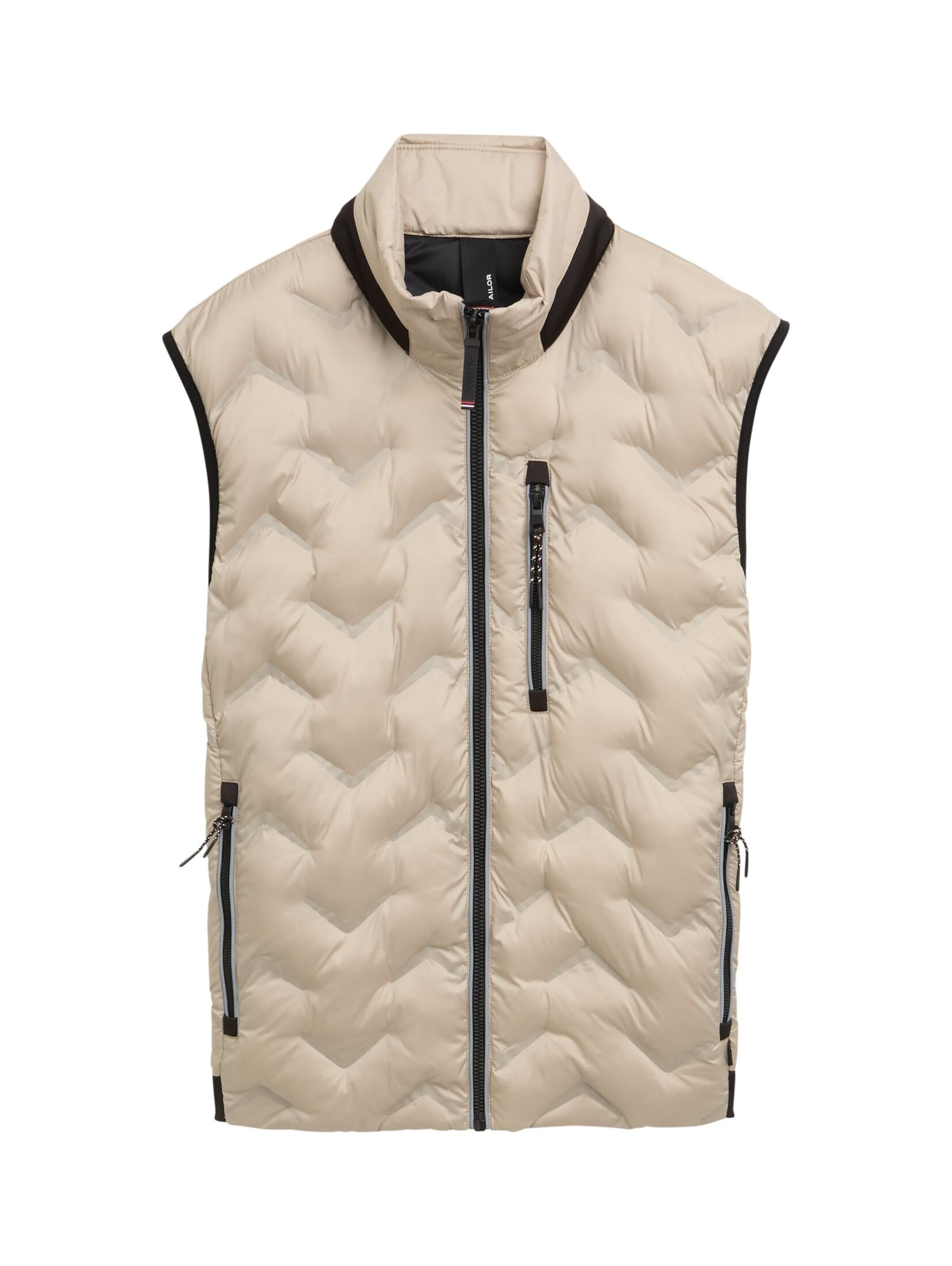 TOM TAILOR Weste in Braun: Vorderseite