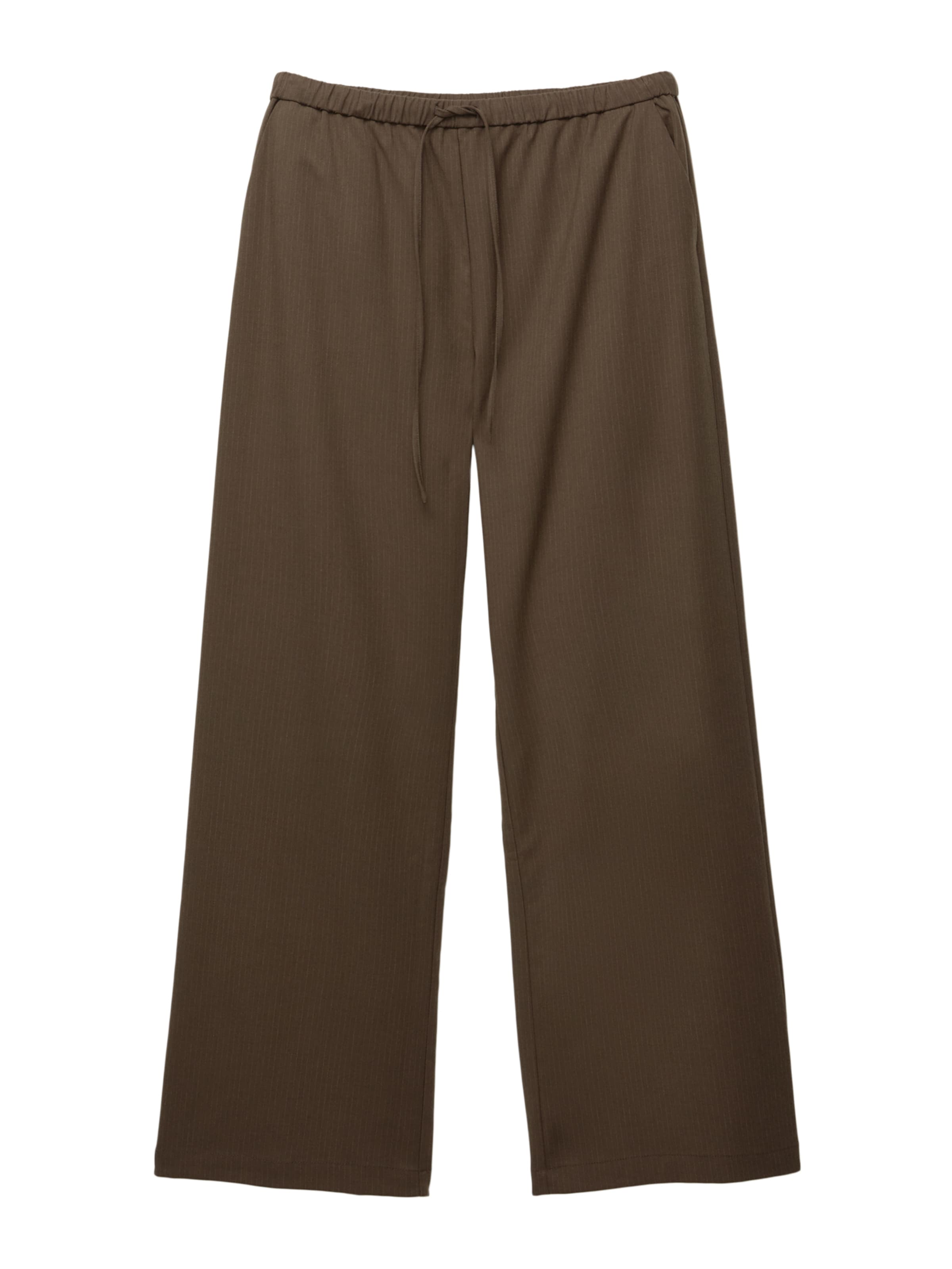 Pantaloni de la Pull&Bear pe maro: față