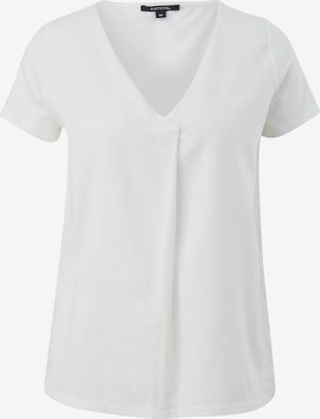 T-shirt COMMA en blanc : devant