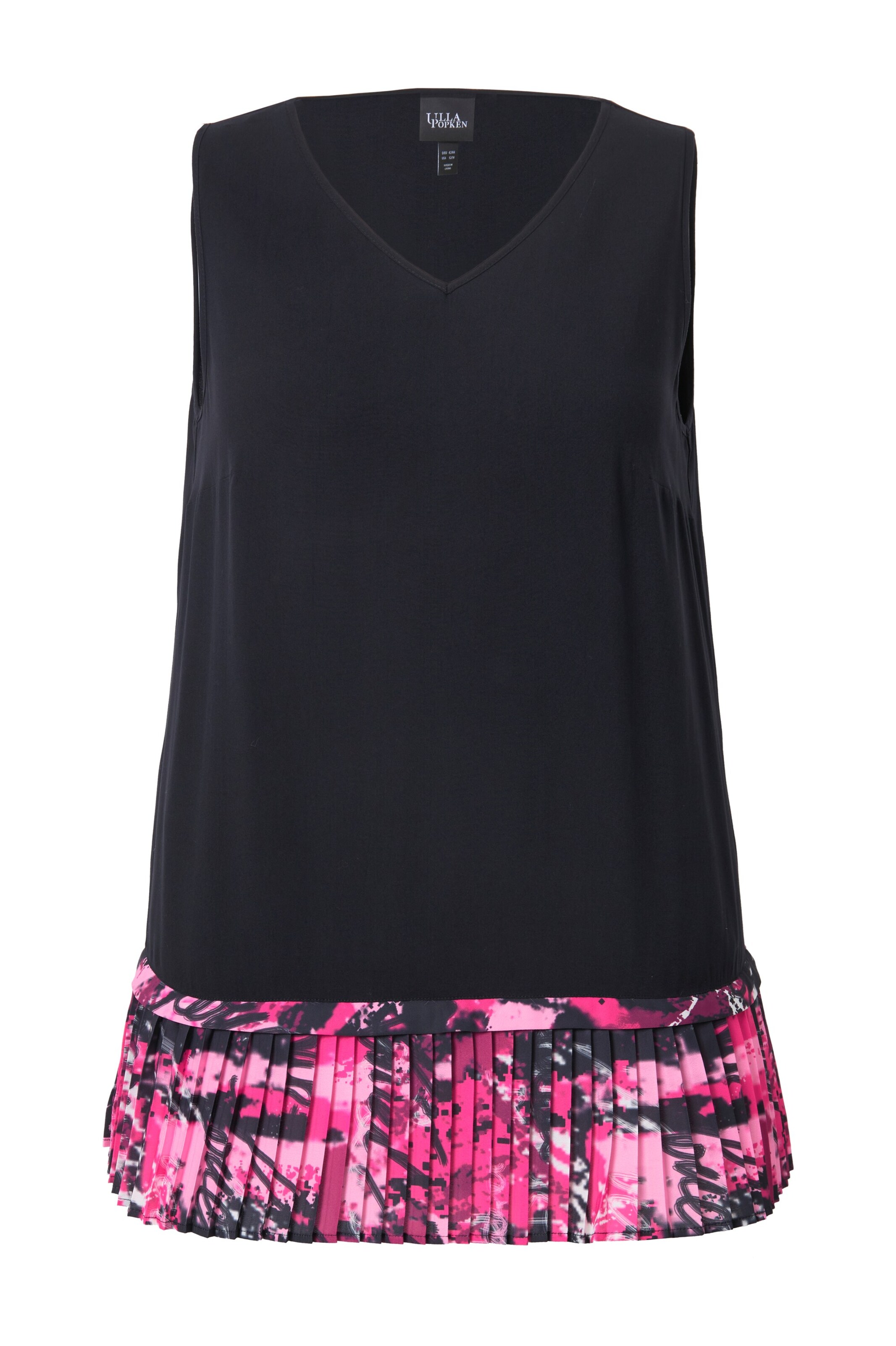 Ulla Popken Top in Schwarz: Vorderseite