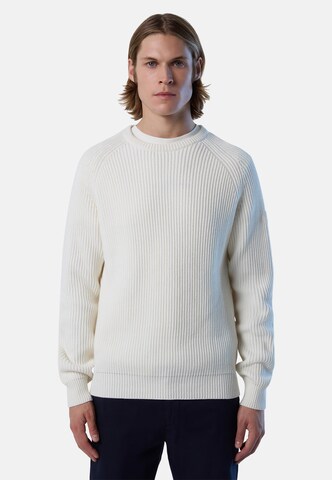 North Sails Strickpullover in Weiß: predná strana