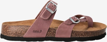 Tongs 'Bonn' Neu-B en violet : devant