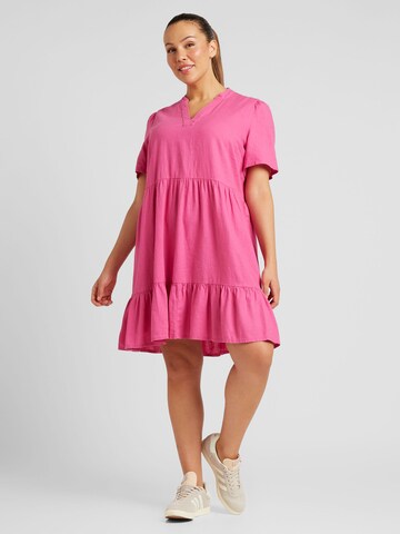 ONLY Carmakoma Dress 'TIRI' in Pink: front