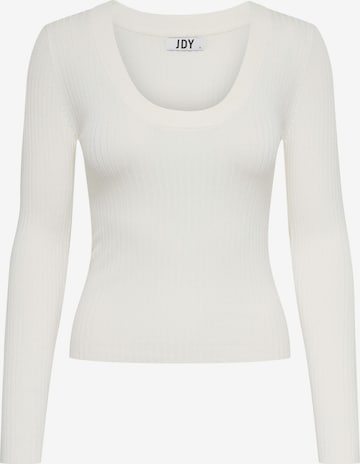 JDY Sweater 'Plum' in White: front