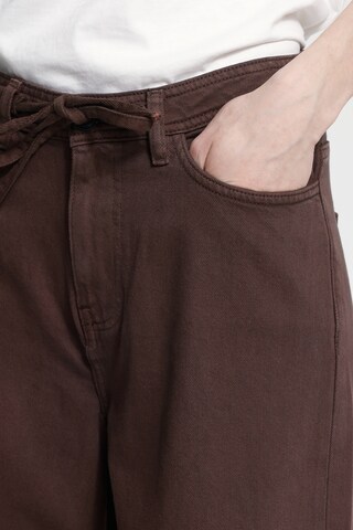 ICHI regular Jeans 'IHHezano' i brun