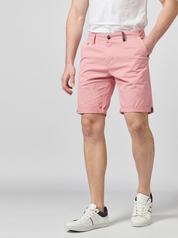 KOROSHI Regular Chino in Roze: voorkant