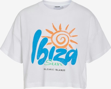 Noisy may Тениска 'ALENA IBIZA' в бяло: отпред