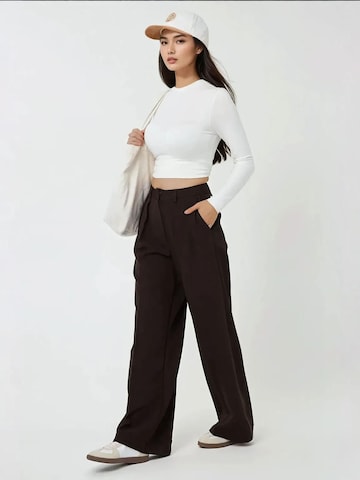 Hiccup Wide Leg Hose in Braun