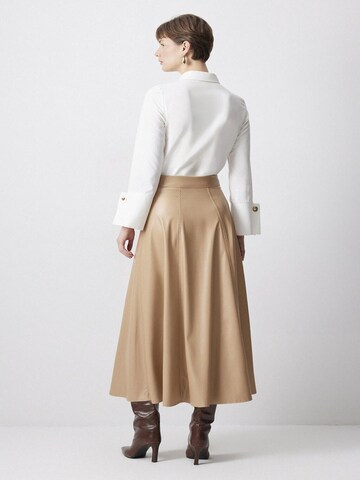 Jupe Touche Prive en beige