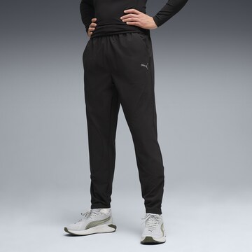 PUMA Slimfit Sportbroek 'Pwrmode' in Zwart: voorkant