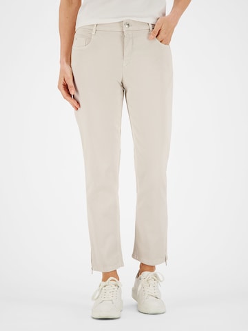 Gardeur Slimfit Broek 'ZURI121' in Beige: voorkant